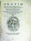 BAFFI, BARTOLOMEO.  Oratio . . . De Laudibus Mediolanensiu[m].  1562